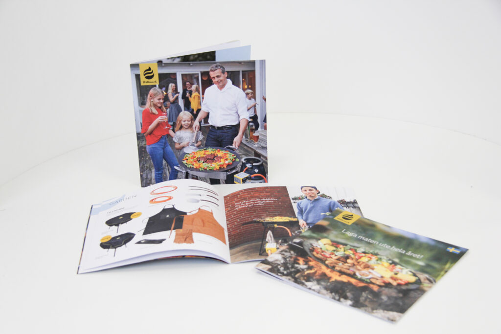 Reklambroschyrer med grillprodukter